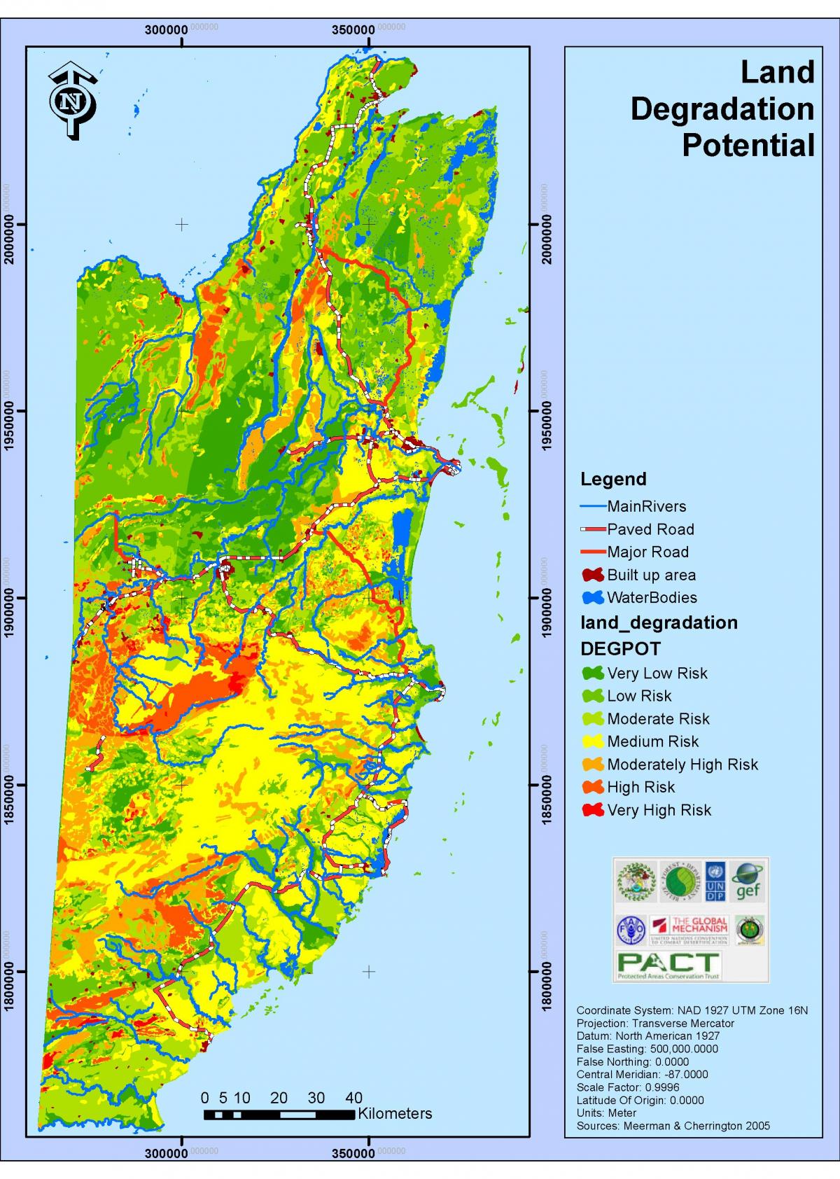 Mapa de Belice clima