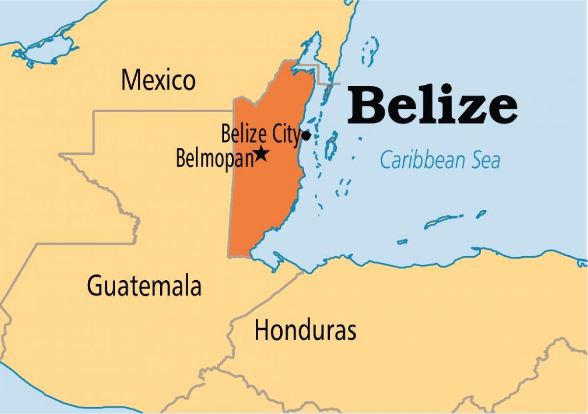 mapa de belmopan Belice