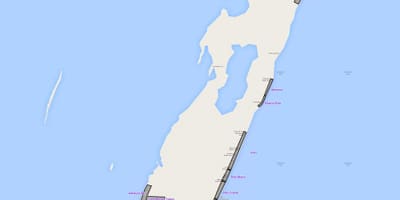 Mapa de ámbar caye Belice