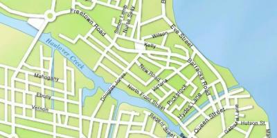 Mapa de Belice rúas da cidade
