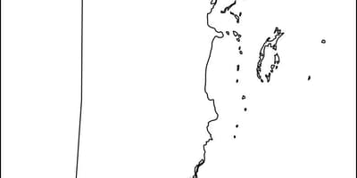 Mapa de Belice contorno