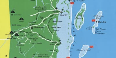 Mapa de Belice movemento