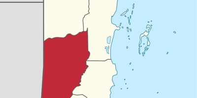 Cayo provincia Belice mapa