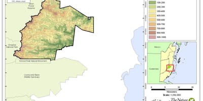Mapa de sittee río Belice