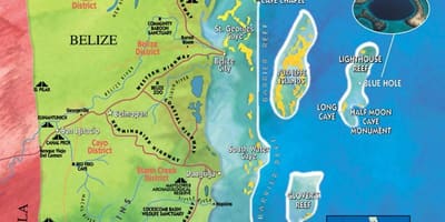 Mapa de tabaco caye Belice